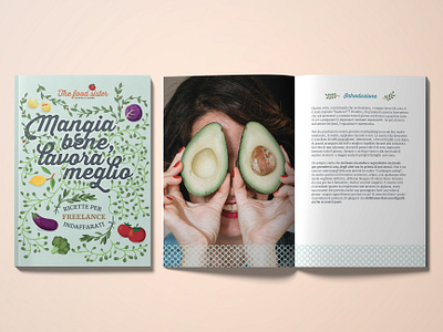 The Food Sister book design food graphics iconography illustration infographics logo design typography ui vector