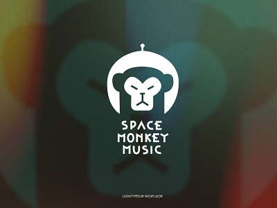 Space Monkey Music logotype branding design logo logo design logodesign logotype monkey monkey logo space monkey vector лого логотип