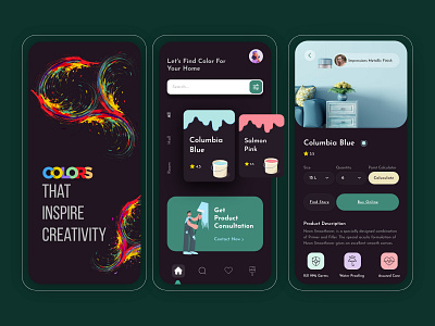 Colors Finder App Concept app color debut design finder illustration minimal mobile app mobile app design mobile ui uiux ux