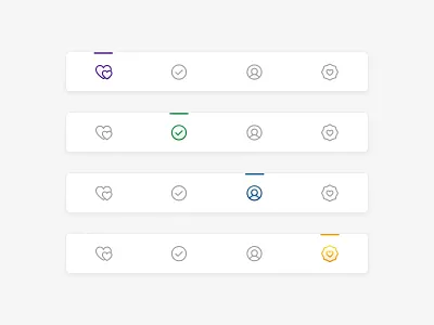 Tab Bar - Mobile App android app bar check heart icons ios mobile app nav bar navigation permium person profile subscription tab bar tab menu tabs tabsicons ui uiux