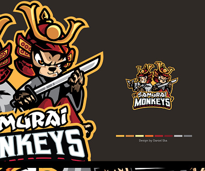 Samurai Monkeys | Esport Logo esport esport logo logo logodesign logotype mascot mascot character mascot design mascot logo