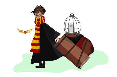 Harry Potter art characters charecters design harry potter illustration vector