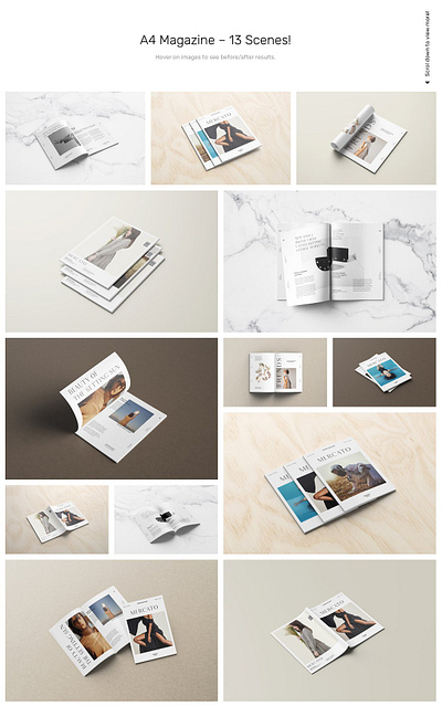 Magazine Mockups 52 Scenes brochure mockup design magazine mockup magazine presentation mockup