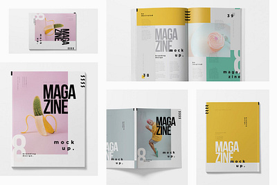 Softcover Magazine Mockups brochure mockup design magazine mockup magazine presentation mockup