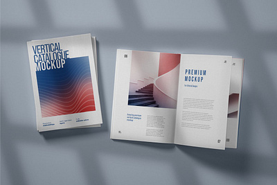 Vertical Catalog Magazine Mockup brochure mockup design magazine mockup magazine presentation mockup