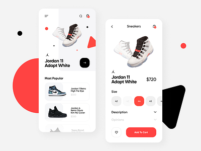 Mobile Sneaker Store Concept add design app app design app ui application concept design design design app figma flat minimal mobile app design shop shopping app sneaker sneakers ui ui ux ui design uiux