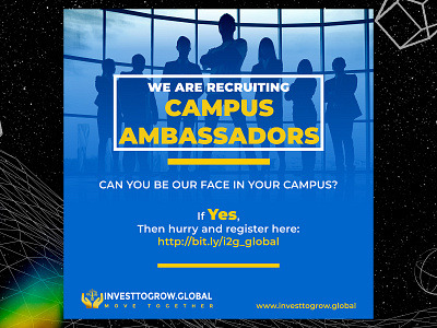 Campus Ambassador recruitment poster ambassador recruitment