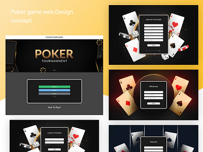 POKER GAME WEB DESIGN CONCEPT adsum adsumoriginator application ui concept design originator poker game web ui ux uiux user experience design user interface design web interfaces web uiux website