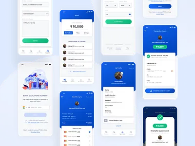 InstaPay - Payment Application app design flat illustration minimal payment ui ux