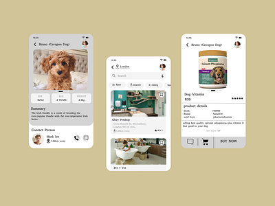 Pet Care App android app android app design android design app application design illustration pet pet care petshop petstore