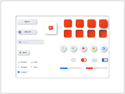 Neomorfizm design neomorfizm