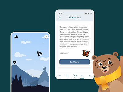 Hello Bear - Mobile App Design branding design agency icons illustration mobile mobile app mobile app design typography user interface user interface design uxui