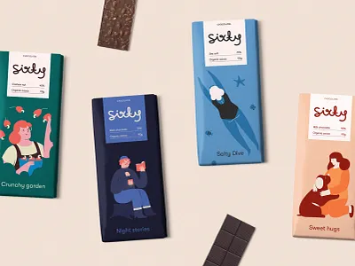 sixty, chocolate brand brand branding brasil brazil cashew chocolate dark editorial food illustration milk package packaging product sea salt vector