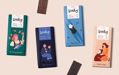 sixty, chocolate brand brand branding brasil brazil cashew chocolate dark editorial food illustration milk package packaging product sea salt vector