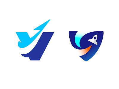 V + Space Shuttle Versions letter logo mark monogram shuttle space space shuttle symbol typography