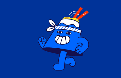 Noodle cup blue food icon illustration logo ocean