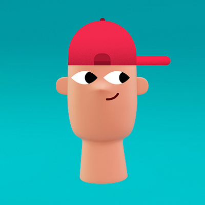 Guy 2d 2d3d 3d 3d art artdirection b3d blender boy boy illustration cap design face guy illustrator madewithblender man mix texture