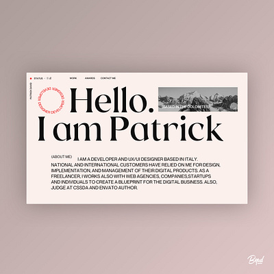 My new Portfolio - Mood Exploration clean design home minimal portfolio portfolio design typography ui web web design website