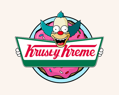 Krusty Kreme Logo 90s