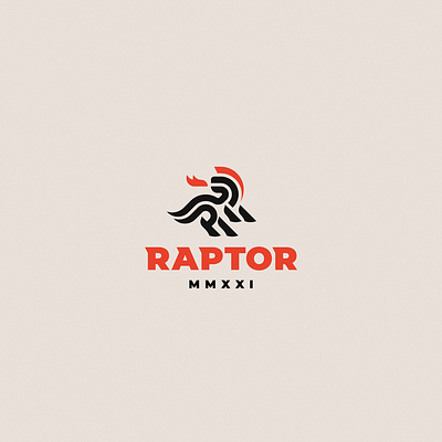 Raptor concept dinosaur dragon logo raptor