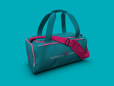 Rafaela Andrade - Brand identity blue brand brand identity fitness gym logo logotype personal pink