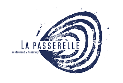 La Passerelle illustration logo photoshop restaurant seafood