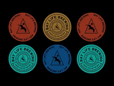 Brewery Coasters beer branding brewery illustration logo packaging seagull