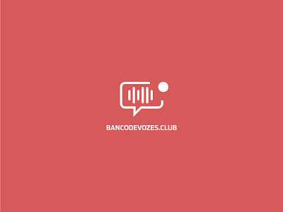 banco de Vozes - Logo 2d adobe photoshop banco de audio banco de vozes design gravação icon locução logo minimal