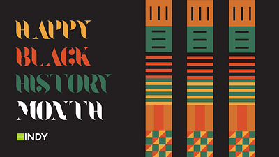 Happy Black History Month aiga black history black history month indy typogaphy