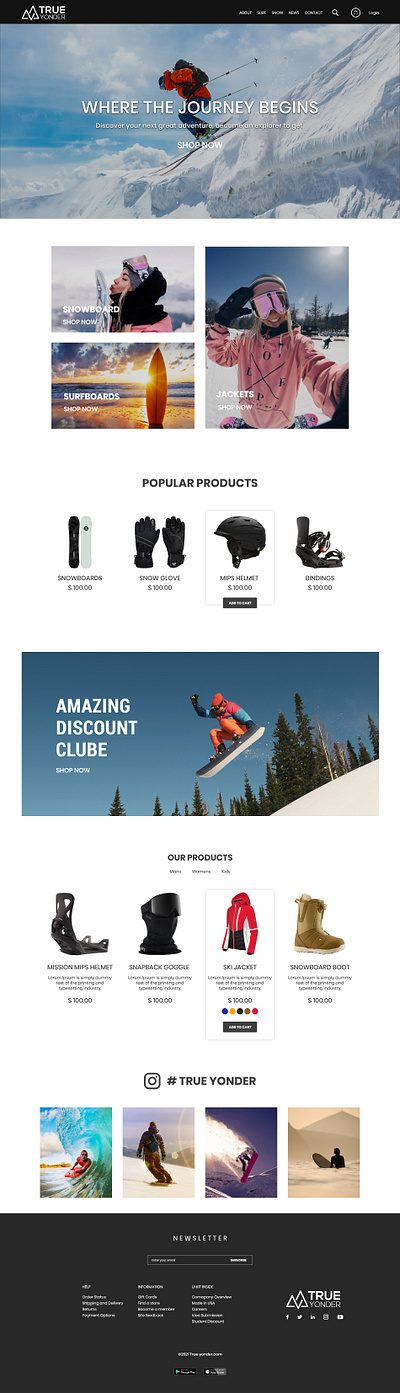 true yonder app branding design sports typography web website