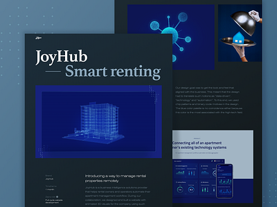 JoyHub Case Study apartment management art automation business case study data driven data visualization housing letting neon photo photography rent renting technology web design website works zajno