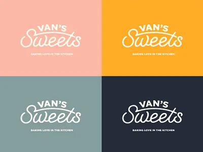 Van s Sweets Logo arizona bake branding cookies design graphic illustration lettering logo sweets typography
