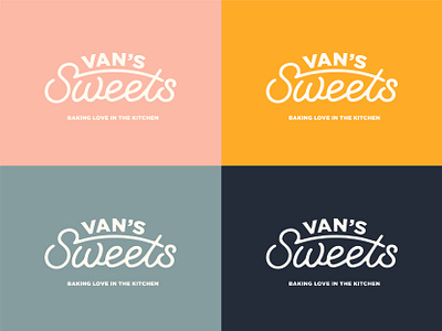 Van s Sweets Logo arizona bake branding cookies design graphic illustration lettering logo sweets typography