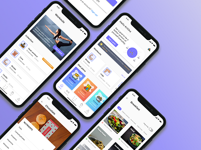 Fitness Application app app inspiration app ui app ui design blue ui design fitness fitness app fitness app design fitness app ui fitness club fitness logo ui design uidesign