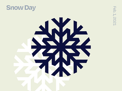 Snow Day design icon illustration logo snow snowflake vector