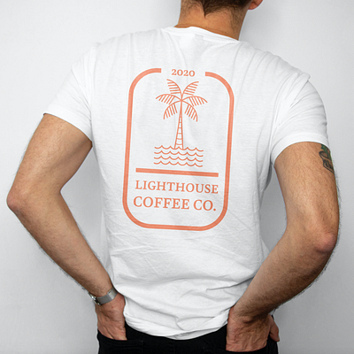 Lighthouse Coffee Co. Merch apparel branding clothing design icon illustration illustrator logo minimal vector