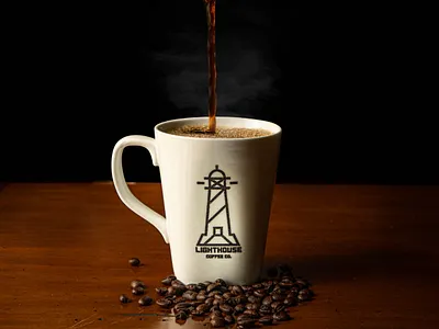 Lighthouse Coffee Co. Photography branding design illustration illustrator logo minimal packaging photo photography typography vector