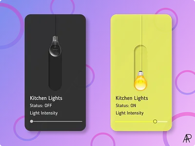 On/Off Switch UI app dailyui dailyuichallenge design figma minimal smarthomeapp ui web