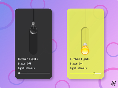 On/Off Switch UI app dailyui dailyuichallenge design figma minimal smarthomeapp ui web