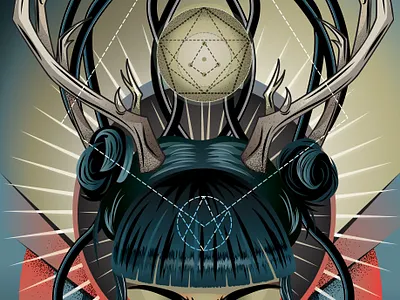 Music Girl poster zoom alternative design illustration illustration art illustrator poster rock vector