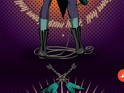 Holy Music From Hell Zoom View alternative design illustration illustration art illustrator poster rock vector vector illustration