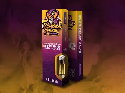 Durban Poison Packaging Design alternative branding design illustration illustration art illustrator logo packaging packaging design rock vector vector illustration