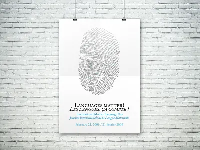 Poster Design , Languages Matter alternative design illustration art poster vector