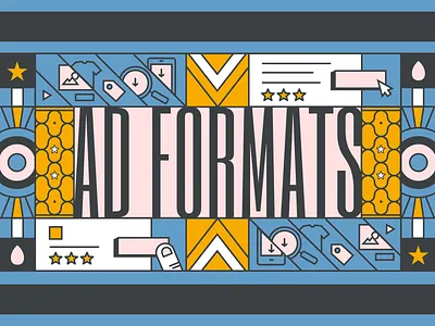 Ad Formats Booth Graphic illustration