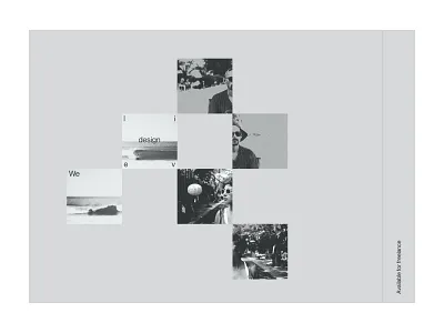 Composition composition freelance grey typography