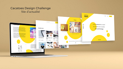 Cacatoès Design Challenge - News website adobe xd cacatoes cacatoes challenge challenge design designer news newsfeed newspaper ui ui design