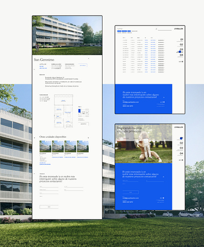 Grupo Farallón - Website Redesign blue branding graphic design listing real estate web website