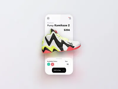 Sneakers ecommerce - Mobile App design ecommerce mobile mobile app online shop online store reebok shoes sneaker store store app ui ux