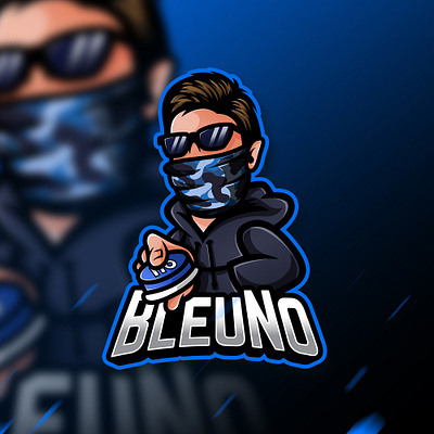 BleuNo mascot logo esports branding design esport esport logo game gaming illustration illustrator logo mascot vector