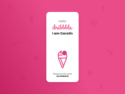 Hello dribbble! first shot hello dribbble icon set mobile